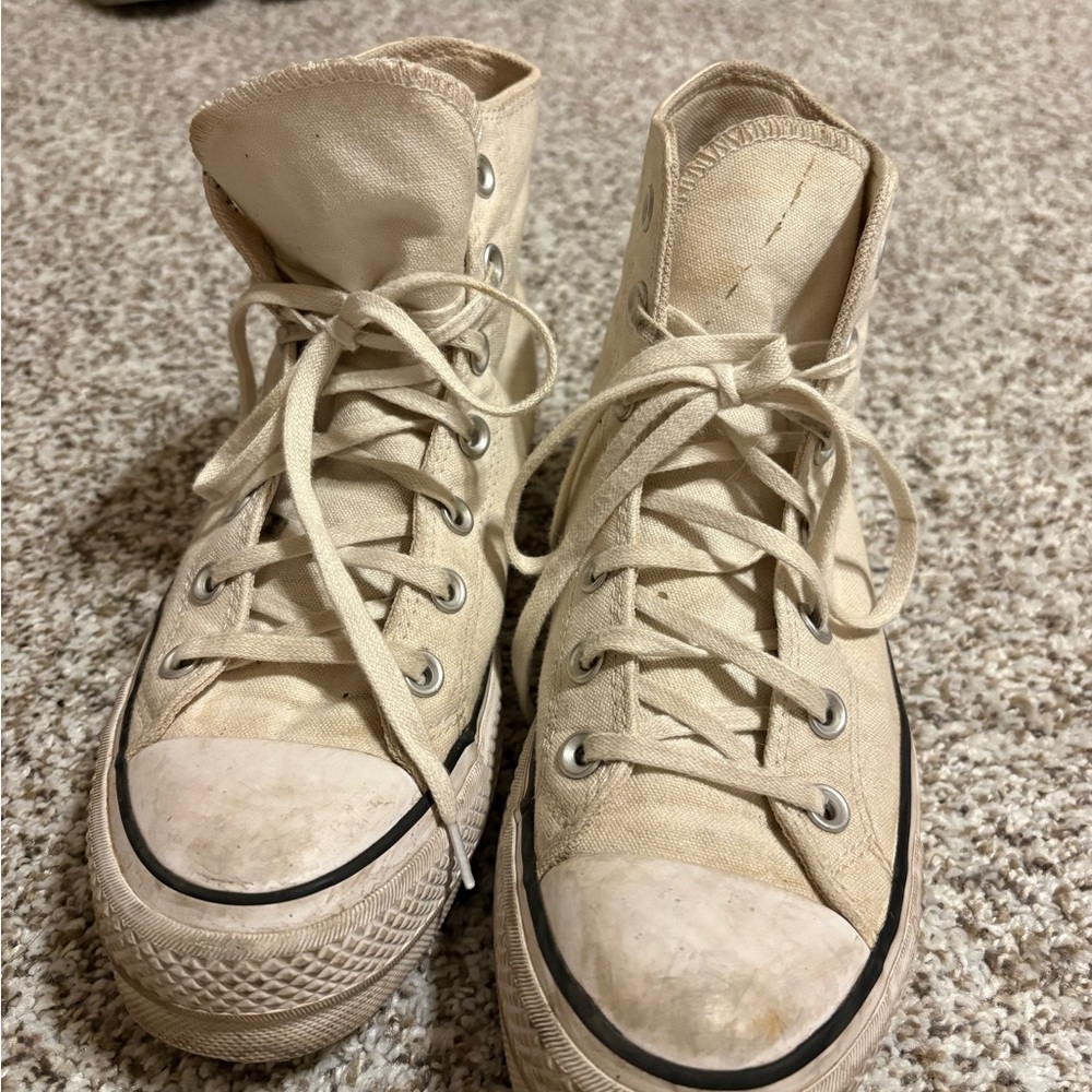 Platform Converse High-Top Canvas Sneakers